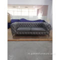 Windsor driezuigbonte getuft Chesterfield Couch